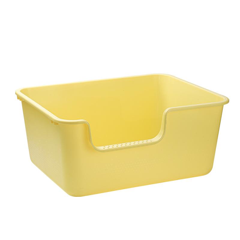 Kuweta dla kota Duża, odporna na zachlapanie, półzamknięta, ogromna toaleta dla zwierząt Duży płot Wysoka kuweta dla kota Artykuły dla zwierząt