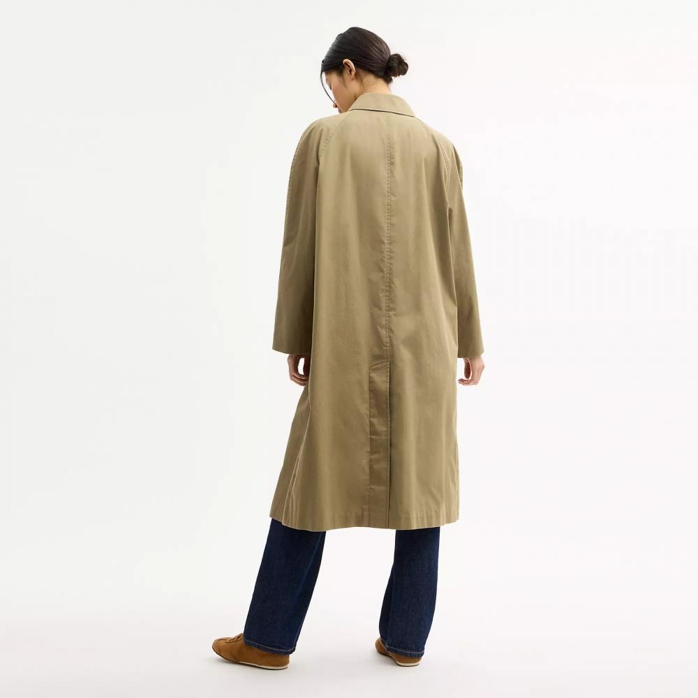 Coach Lightweight Trench Coat Ash