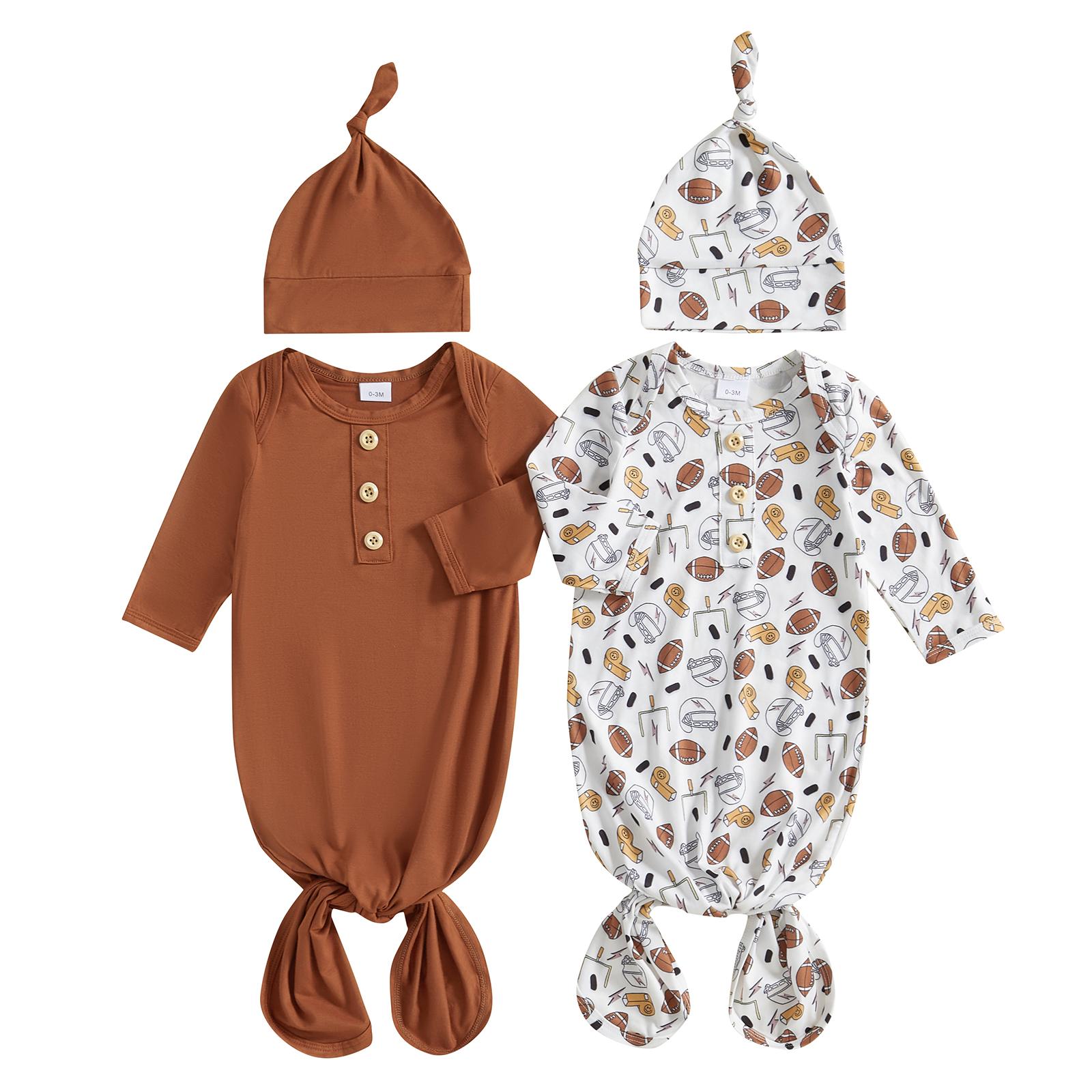 

Новорожденные платья с длинными рукавами и пуговицами, детский спальный мешок, одежда для новорожденных, детское одеяло для девочек и мальчиков 0-3 Months кофейный