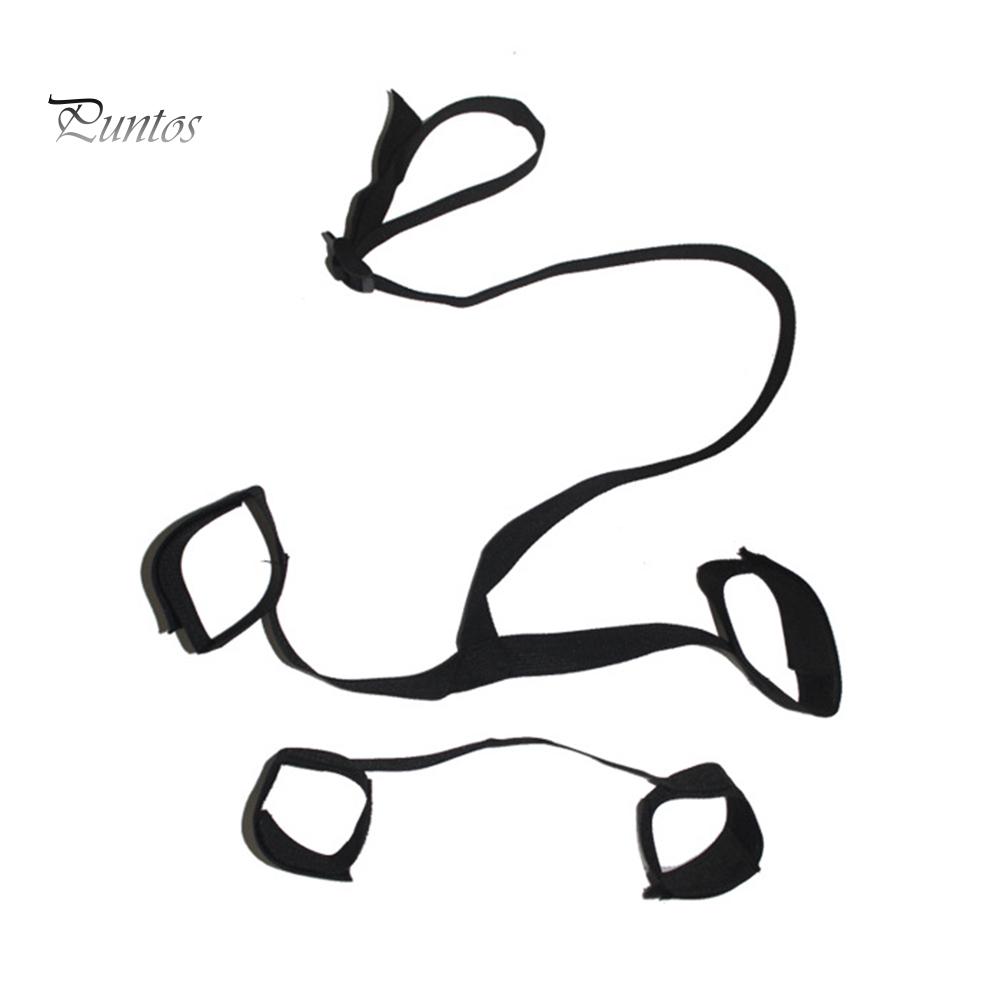 Adult Hand Ankle Back Restraint Belt Couple Sex Game Toys Bondage Rope Harness