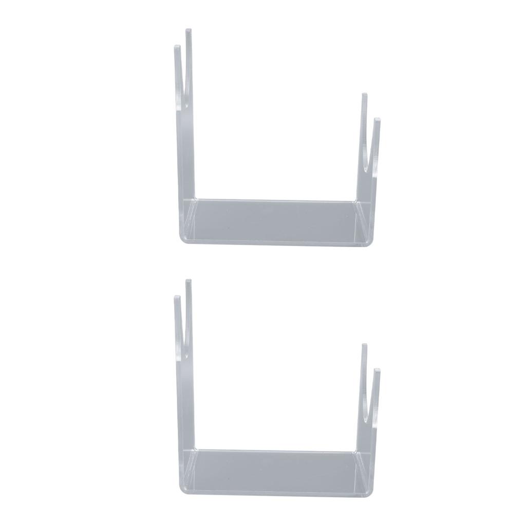 2pcs Acrylic Shofar Stand Clear Transparent Shofar Stand Sturdy Shofar Holder for Home Office Decor