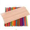 200Pcs Wooden Dowel Rods Smooth Surface Craft Sticks for DIY Woodworking Hobby Projects Round Wood Accessories 15x0.5cm