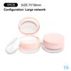 1Pcs Portable Plastic Powder Box Empty Loose Powder Container With Sieve Mirror Cosmetic Sifter Jar Travel Makeup Accessories