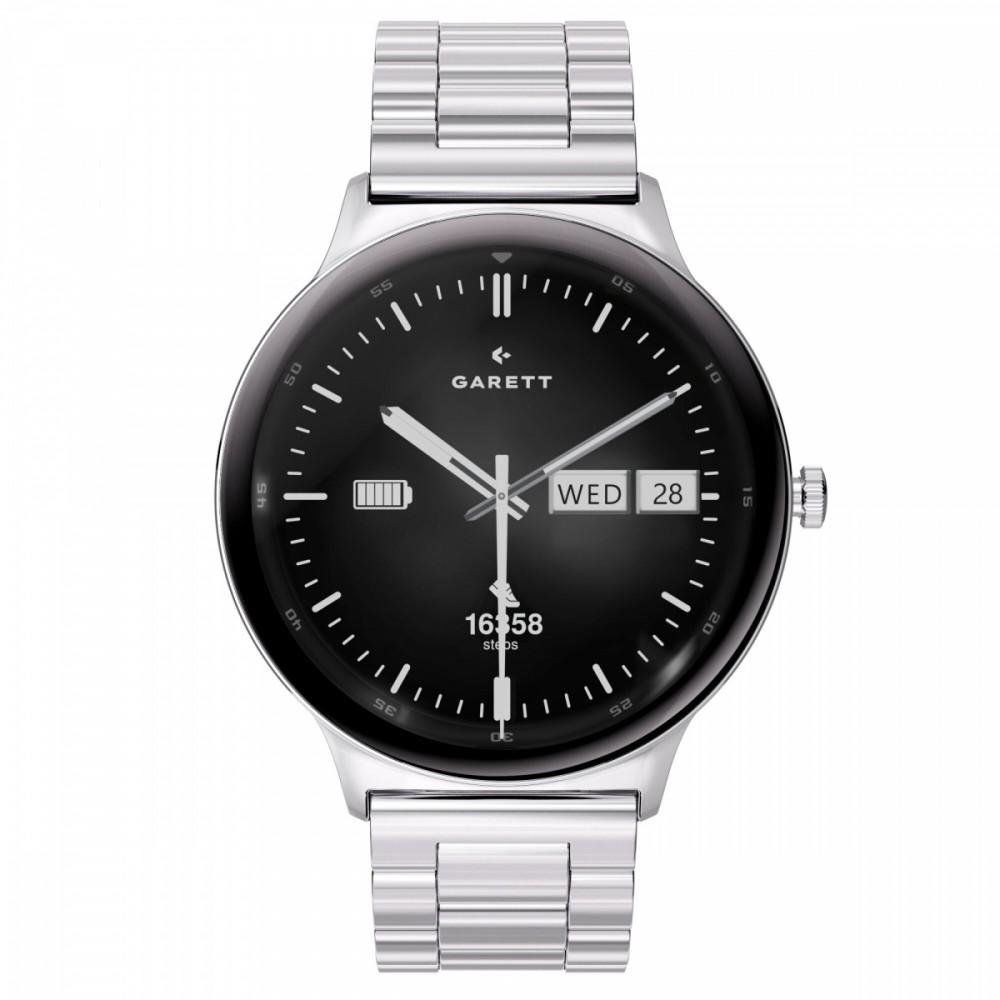 Smartwatch Quantum stalowy srebrny