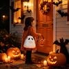 Ghost Plush Crossbody Bag Halloween Bag, Cute Spooky Fluffy Shoulder Pouch Costume Accessory for Party Costume, Mini Casual Daily Use Funny Theme Gift