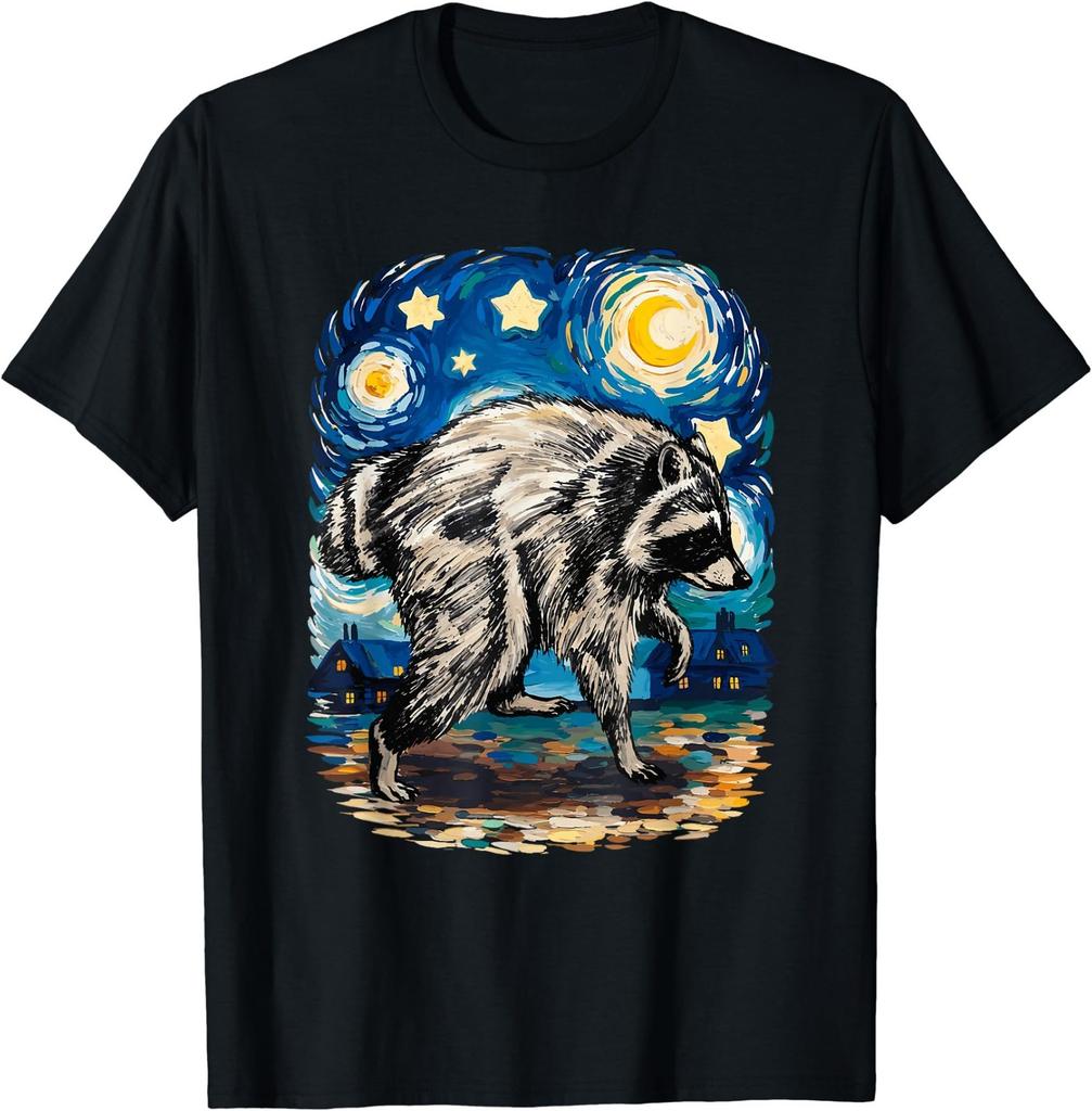 Jimothy The Raccoon Silly Little Guy Seattle Starry Night T-Shirt