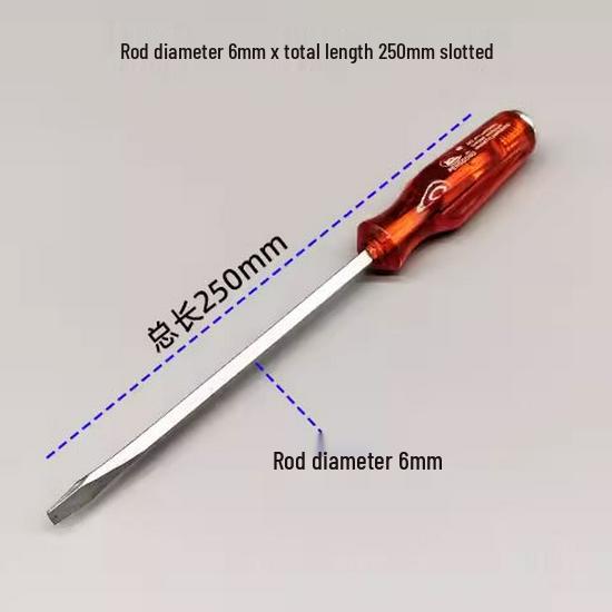 Hammerable Through-Tang Screwdriver with Flathead & Phillips Bits