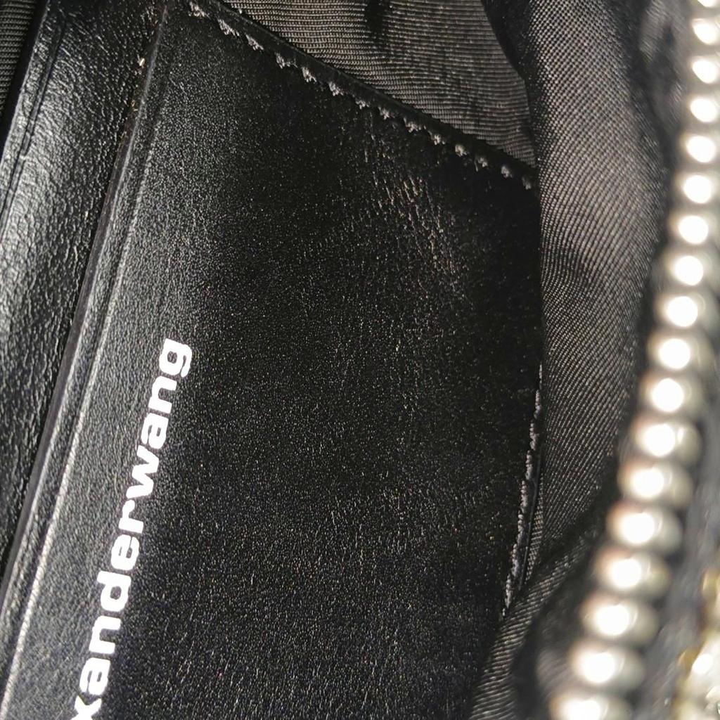 [Pre-Owned] Attica Series Adjustable Rhinestone Chain Internal Leather Logo Decoration Cowhide And Sheepskin Mini Shoulder Crossbo - Very Good #GCYV54