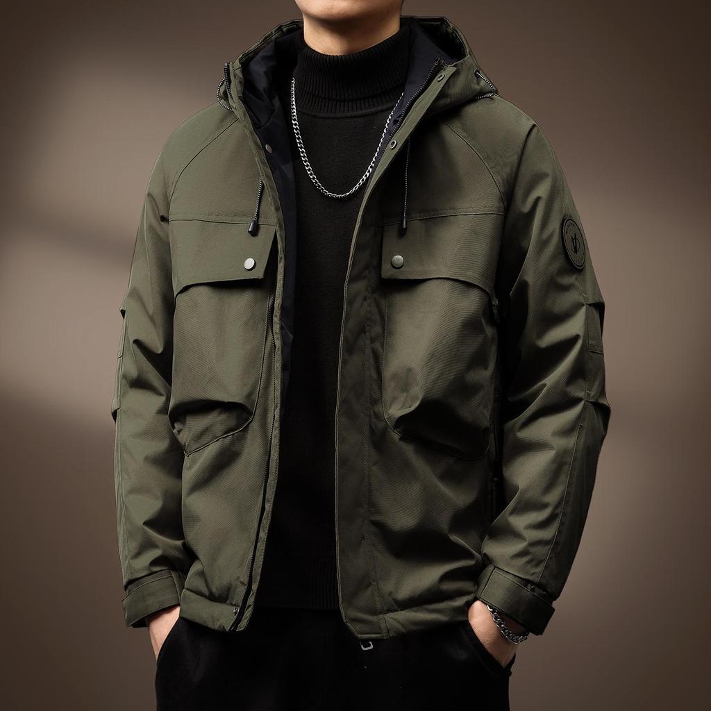 Men's High-End Retro Cotton Jacket: 2025 Autumn/Winter Outdoor & Commuting Essential