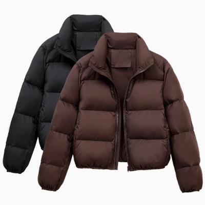 Doudoune courte pour femme, dernière veste d'hiver épaisse pour femme, automne et hiver, petite veste à col montant