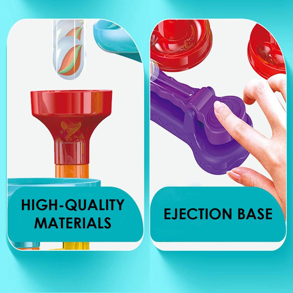 (197PCS) The Magic Toy Shop Marble Run Race Toy Set,Construction Building Block Maze Toy Gift 113/93/50pcs