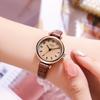 Simple Retro Style Student Small Bamboo Pattern Belt Quartz Waterproof Women'S Watch