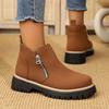 Women Simple And Stylish Boots Plus Size Platform Shoes Women  Thick Sole Ankle Boots Fashion Comfortable For Women