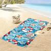 Nautical-inspired Ocean Vibes Print Beach Towel, Quick Drying, Suitable for Travel, Outdoor Sports, Jogging, the Beach and Swimming, Gift