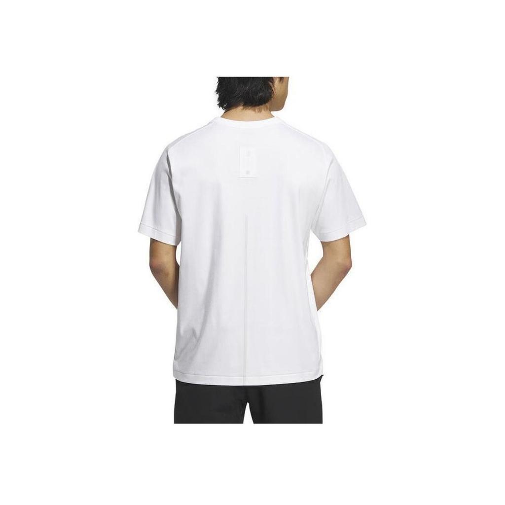 Adidas Casual Pullover Sports T-Shirt Men Tops White IX4273