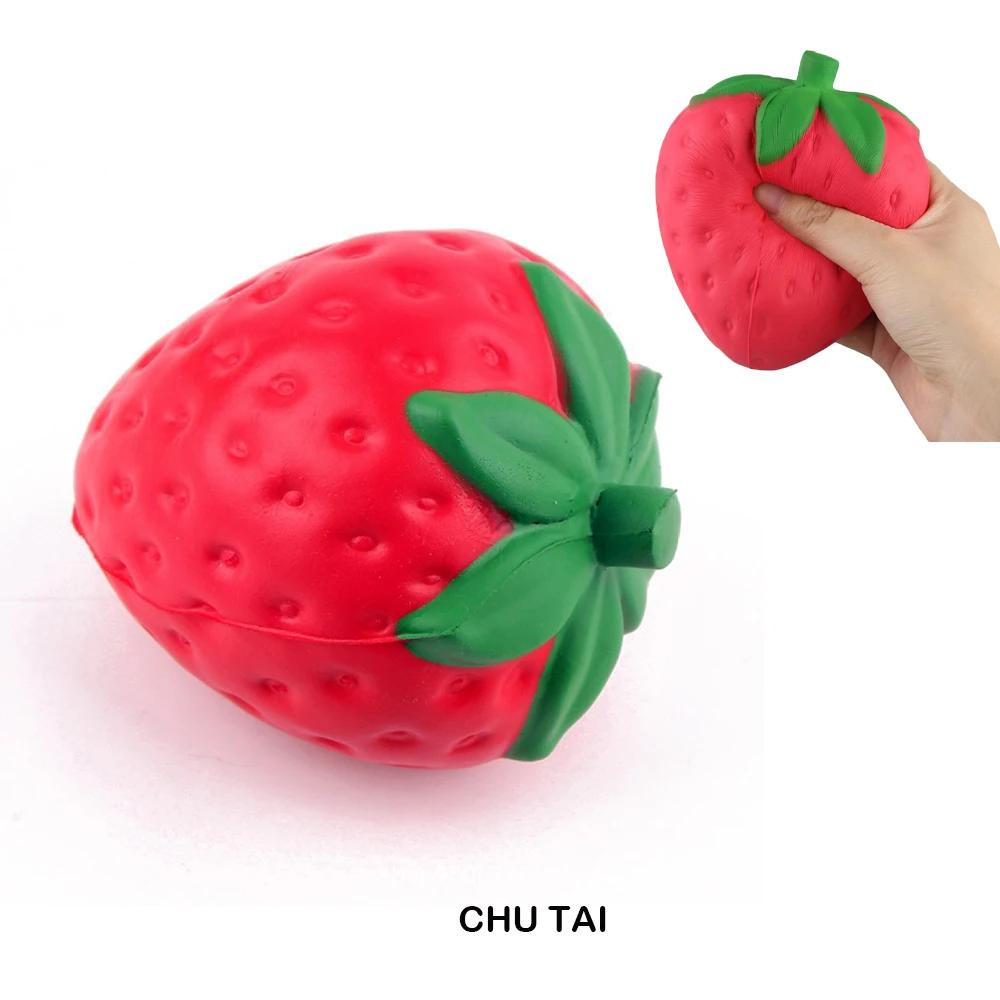 Super Jumbo Strawberry Squishy Cream Scented Slow Rising Non-Toxic Anti-Anxiety Squeeze Venting Toy for Kids Adults