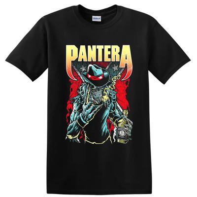Pantera Rock Metal Cowboy Skeleton T Shirt Vintage Graphic Band Tee