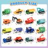 16pcs Friction Powered Pull Back City Cars Trucks Engineering Vehicle Model Car Educational Toys for Boy Children's Toys Gifts