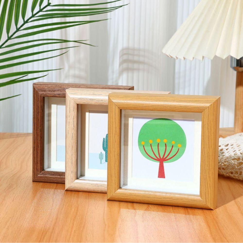 Desktop Decoration Mini Square Frame 4inch Photo Card Holder New Mini Photo Frame  Home