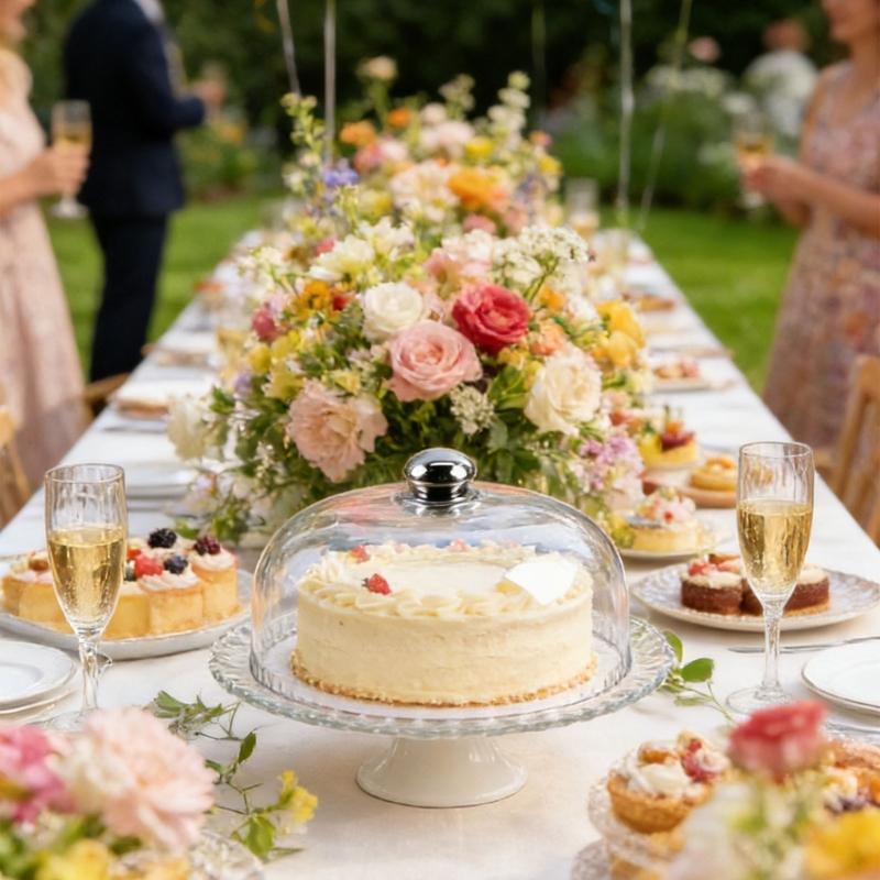 Shatterproof Food Storage Dome for Camping and Garden Parties with Clear Visibility Easy to Cleaning Cake Protector