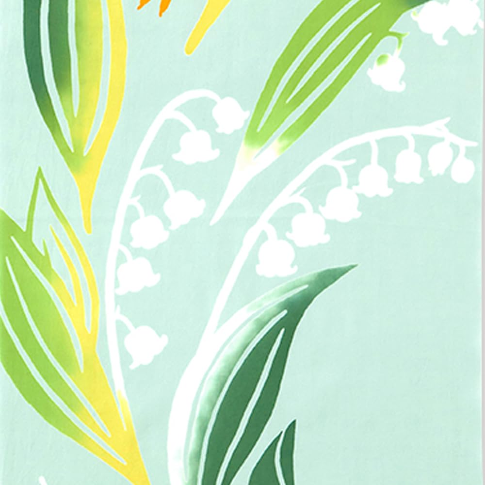 JIKAN STYLE kenema Tenugui main Muguet de Chusen Fabriqué en 35 x 90 50277 (serviette japonaise) - Bonheur, teinture, Japon, 100% Coton, Env.