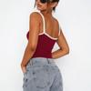 Spring and summer women's clothing versatile European and American style sling vest, lace lace short top