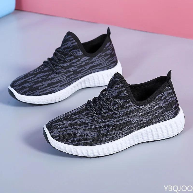 

Fashion Lightweight Women s Shoes Breathable non slip flats Summer Trendy running shoes Ladies comfortable casual Sneakers Zapatos Mujer 36 чёрный