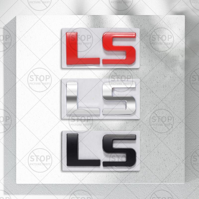 Car Sticker LS LT Logo 3D Decal Body Decoration Badge Rear Trunk Emblem For Chevrolet Captiva Aveo Cruze Camaro Sail Onix Spark