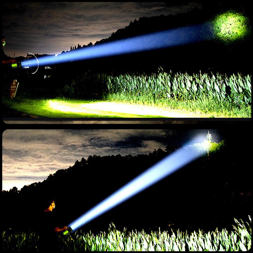 Spotlight Torch Rechargeable Flashlight Sharplight LED Portable Lamp for Home Outdoor Camping Nightwalk Handheld Spotlight Torch