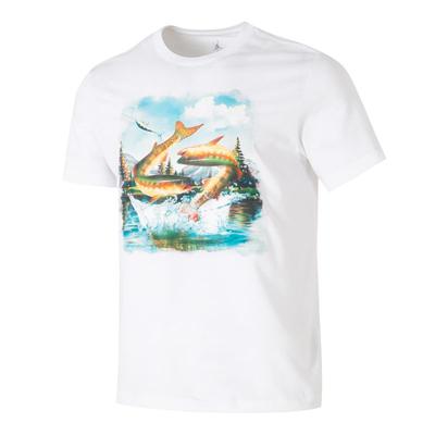 Breathable Casual Minimalist Short Sleeve T-Shirt Men Tops White HJ2408-100