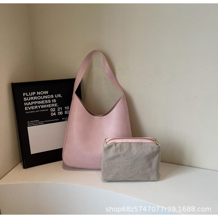 Large-capacity underarm bag women's 2025 new textured women's simple fashion versatile spring and summer one-shoulder crossbody bag