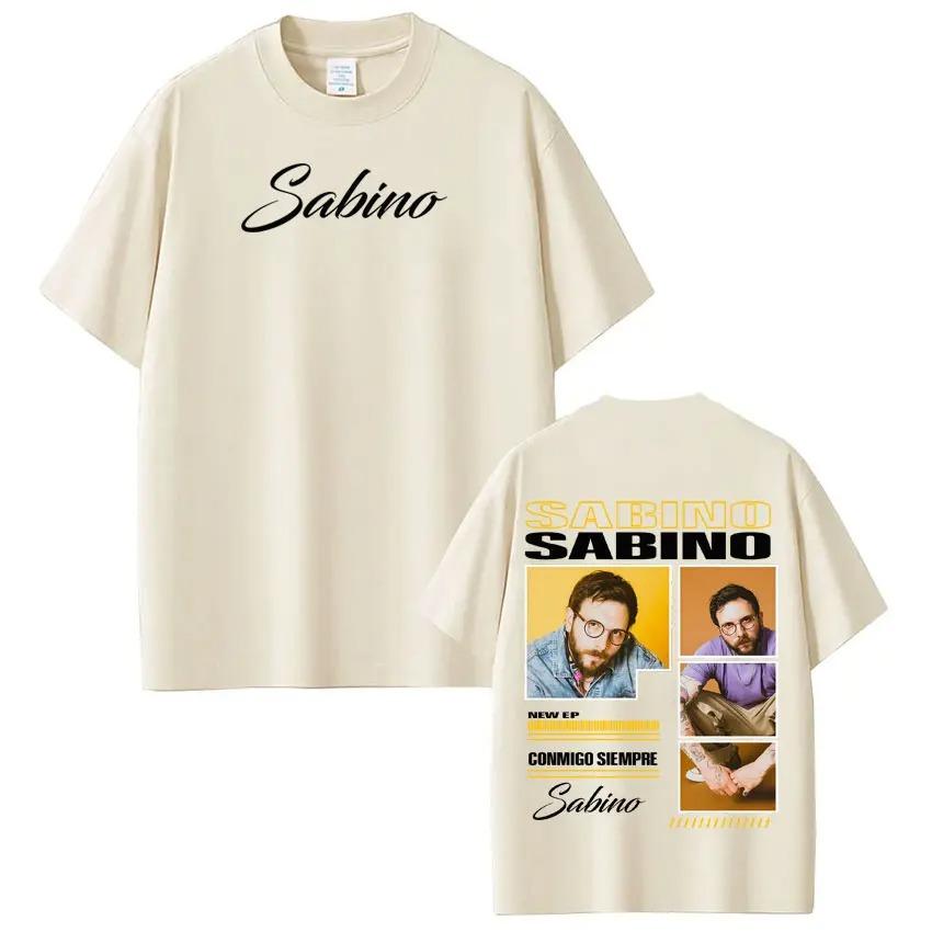 Rapper Sabino Album Tour Printed TShirt Unisex Harajuku Style HipHop Short Sleeve Loose Casual Goth Punk Women And Men TShirt