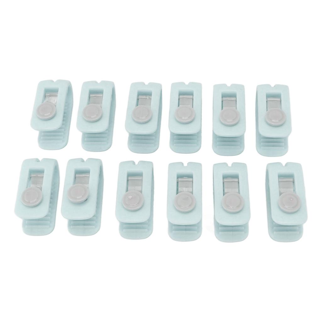 12pcs Bed Sheet Clips Prevent Slip Needleless Safe 180 Degree Closure Universal Quilt Cover