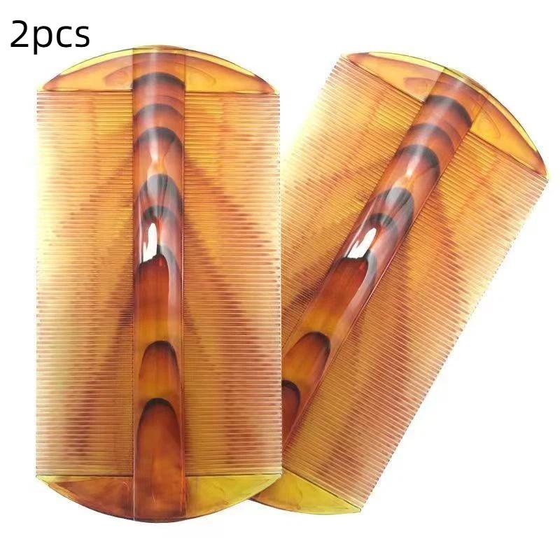 1/2Pcs Ultra Fine Nit Comb Safe Smooth Tooth Lice Remover Dandruff Cleaning Comb for Kids Adults Salon & Home