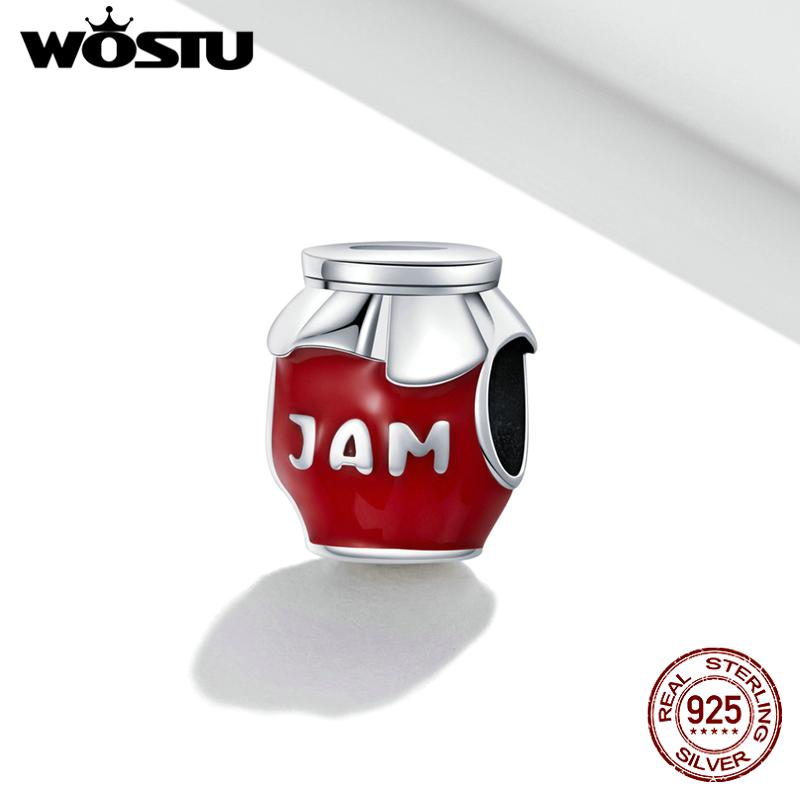 

WOSTU имитация красочного варенья из стерлингового серебра 925 пробы бусина для женщин ювелирные изделия 925 silver