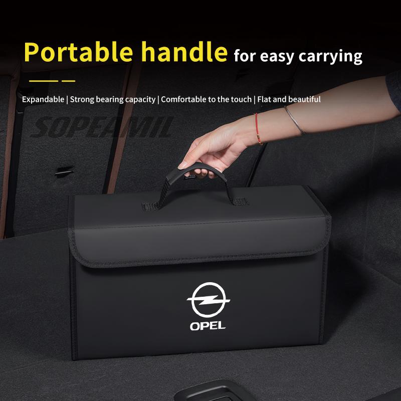 For Opel OPCline ASTRA CORSA INSIGNIA MOKKA VECTRA ZAFIRA GTC Tigra Car Trunk Organizer Box Tailbox Stowing Tidying Storage Bag