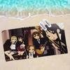 Anime K-On Mikrofaser Bedrucktes Strandtuch Bergsteigen Yoga Strand Schwimmen Laufen Saugfähiges Weiches Handtuch