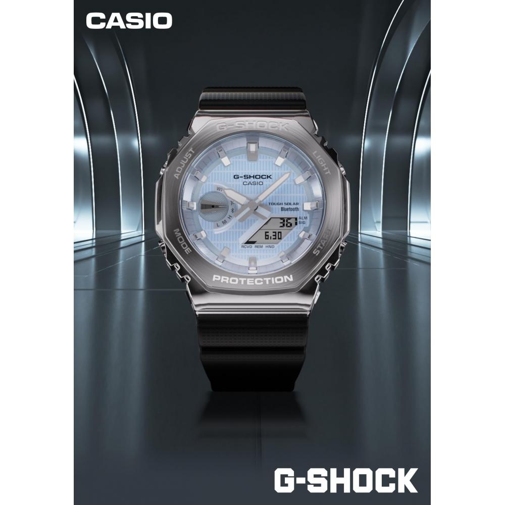 G-SHOCK [Casio] Watch Metal Covered Bluetooth Equipped with Tough Solar Biomass Plastic GBM-2100-1AJF Men's Black