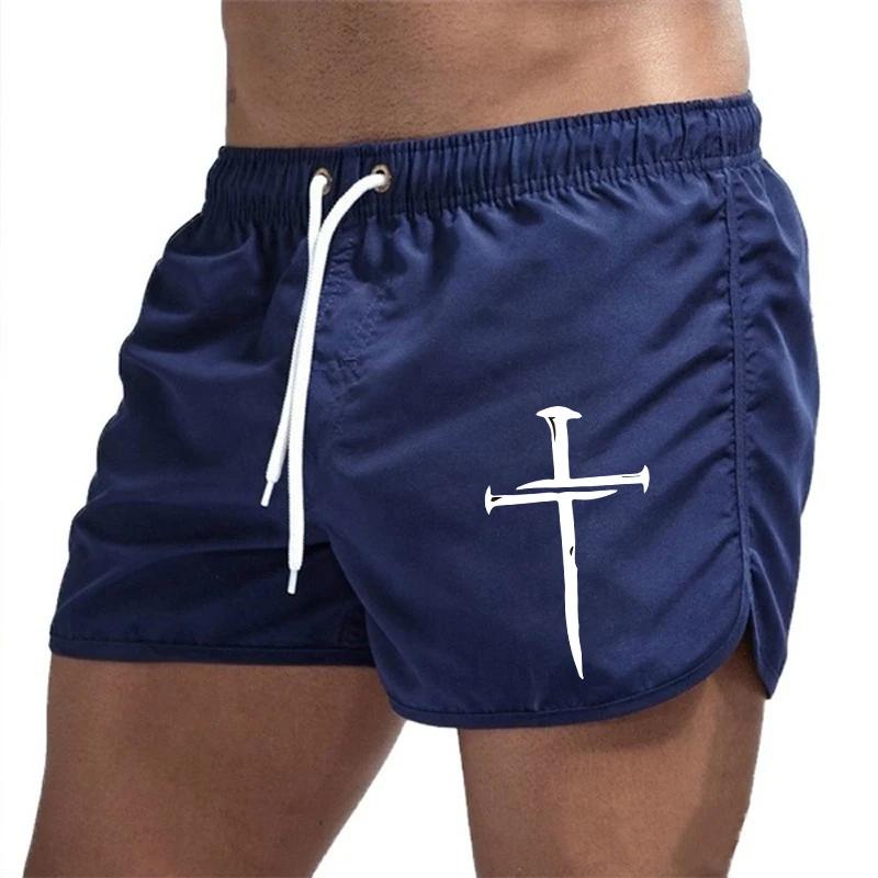 

Летние мужские пляжные шорты 2025 Пляжные плавки Гимнастика Бег Повседневные брюки Быстросохнущие Плавательные Ом Серфинг Вентилируемые Приморские шорты 4XL