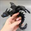 3D Printed Magic Dragon With Wings Movable Joint Fidget Toy Rotatable Articulated Office Desktop Ornament Adults Kid Crafts Gift