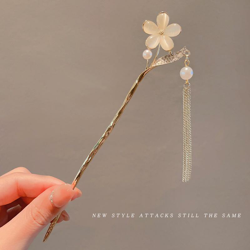 Chinese Style Phoenix Tassel Hairpin Step Shake Hanfu Cheongsam Hairpin Set Hairpin Headpiece Minimalist Modern Ancient Style