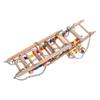 Wooden Parrot Bird Hanging Ladder Swing Bridge Climb Pet Chewing Toy Bells for Small Parrots Parakeets Cockatiels