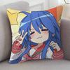 Anime LuckyStar Pillow Case Soft Double Sided Print Sofa Cushion Cover Throw Pillow Covers