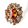SKEDS Creative Luxury Crystal Flower Brooch Jewelry For Women Elegant Rhinestone Exquisite Corsage Badges Classic Brooches Pins
