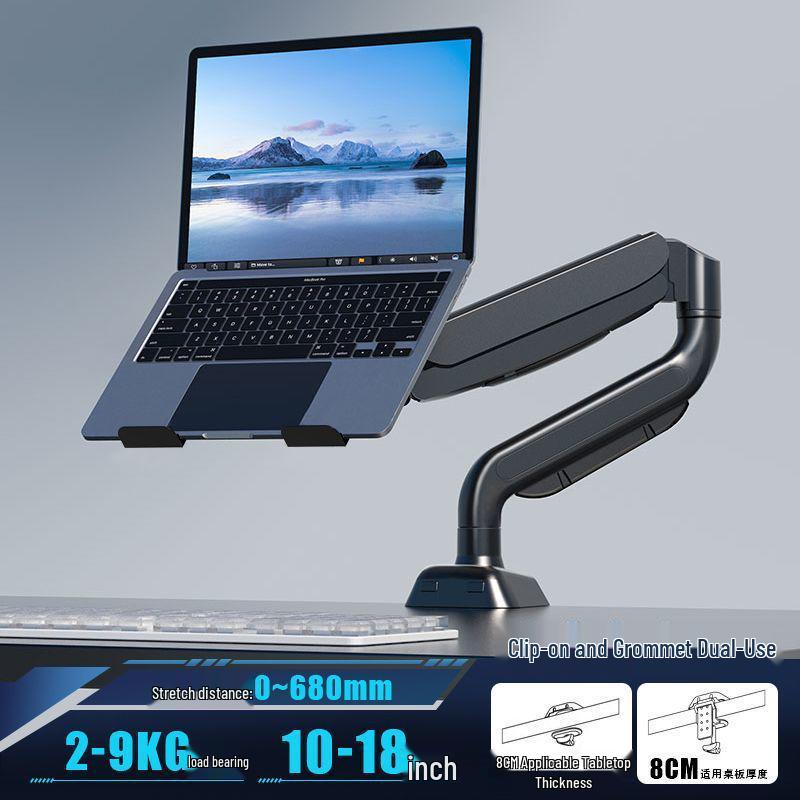 Dual Monitor Laptop Stand with Adjustable Arm