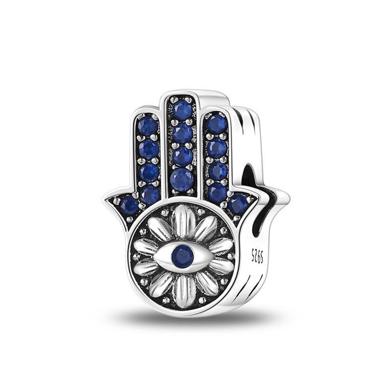 Newcopper Sparkling Zircon Devil'S Eye Horus' Eye Best Wishes Lucky Charms Beads Fit Pan Original Bracelets Diy Jewelry