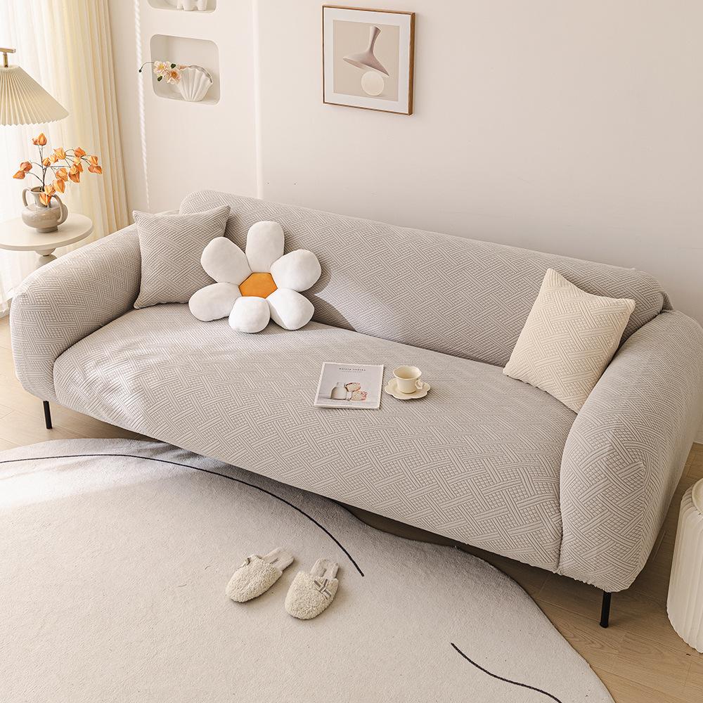 Elastic Sofa Cover All in One All in One Cover  Simple and Suitable for All Seasons Full Cover with Fabric Anti Slip and Dust Proof Sofa Cover