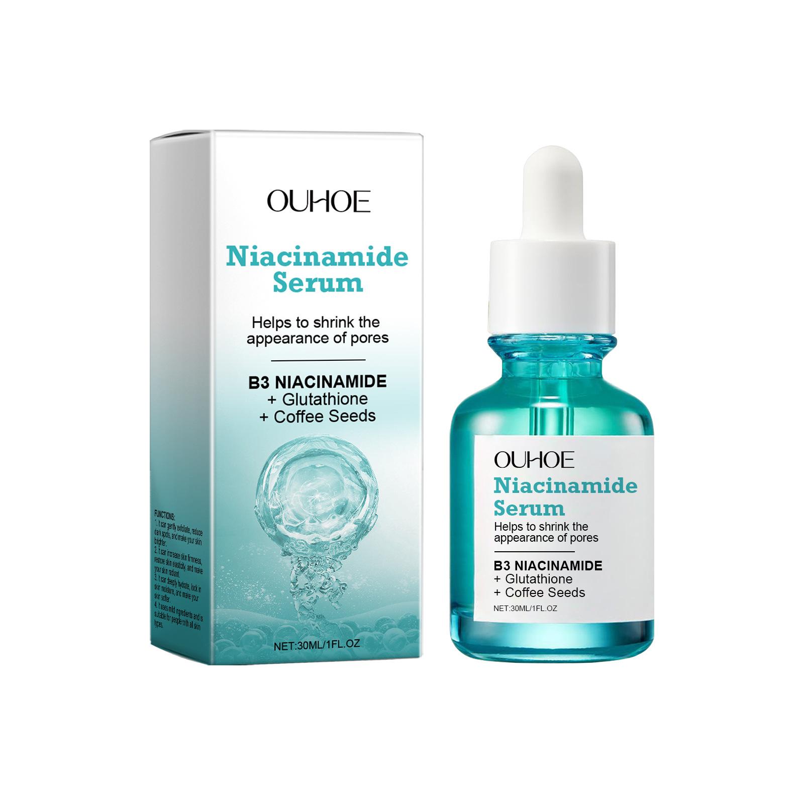 

OUHOE Niacinamide Brightening Serum, нежно питающая, увлажняющая и осветляющая кожу лица увлажняющая сыворотка для ухода за кожей 30ml