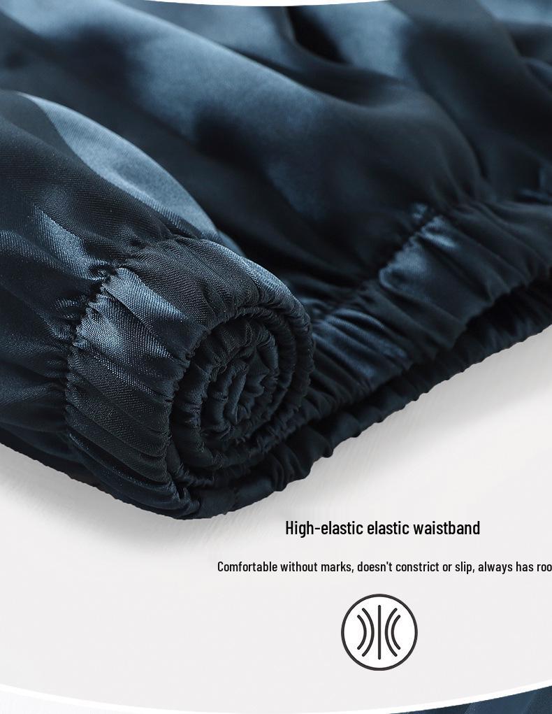 2023 Spring & Autumn Silk Drape Pajama Pants - Loose Fit, Long Ice Silk Homewear (BC3205)