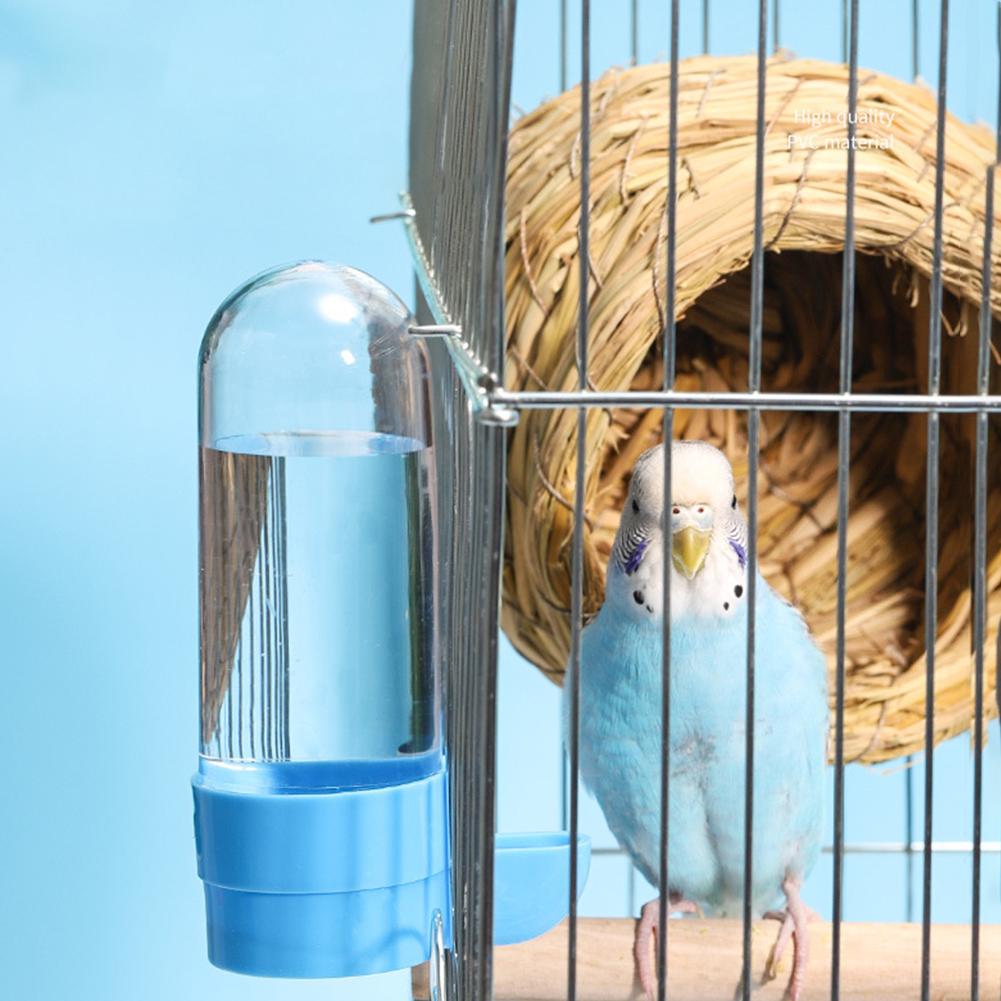 Vogelwassertränke Futterspender Tränke mit Clip Haustier Vogelzubehör Spenderflasche Trinkbecher Schüsseln für Haustier Papageienkäfig